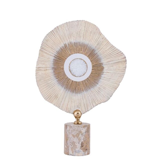 PTMD Rella Beige casted alu statue marble and stone L
