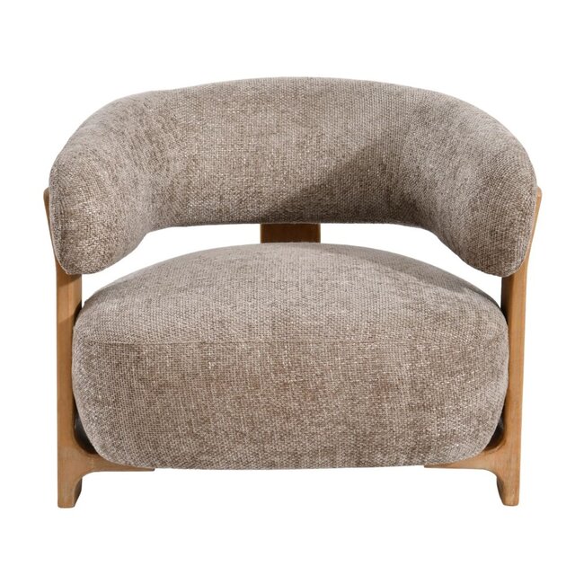 PTMD Mire Taupe Fauteuil Legacy 3 Mink Rubber wood