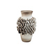 PTMD Wina Beige ceramic vase with round scales high L