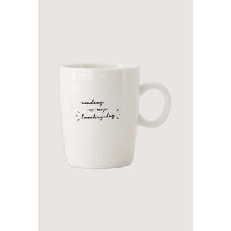 Zusss Theemok lievelingsdag wit / zwart