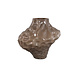 PTMD Moises Taupe irregular dented glass vase L