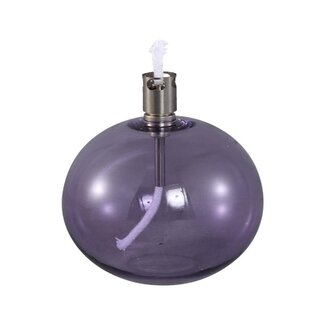 PTMD Adilia Purple glass oil lamp round S