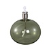 PTMD Adilia Moss Green glass oil lamp round S