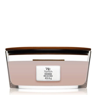 Woodwick Rosewood Ellipse WoodWick© HearthWick Flame© 50h