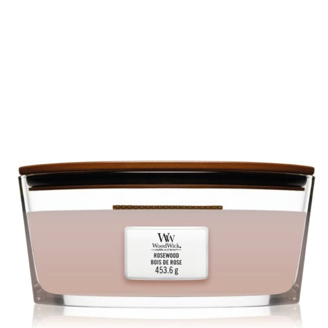 Woodwick Rosewood Ellipse WoodWick© HearthWick Flame© 50h