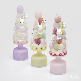 EDG Decoratie Topiary Twist  met LED- 3 assorti (per stuk)