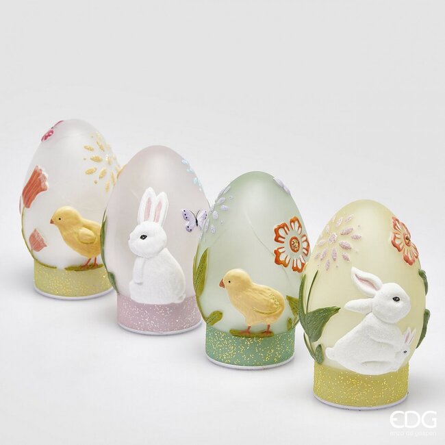EDG Decoratie-ei met Twist en LED 4 assorti (per stuk)