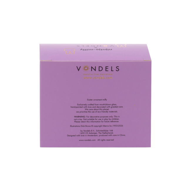 Vondels Vondels x Nijntje: Glazen Paasornament Set – Nijntje & Narcis