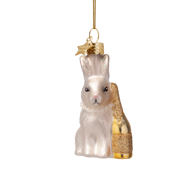 Vondels Vondels Glazen Paasornament Set – Mimosa Brunch