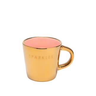 Vondels Espresso Cup – Sparkles Gold & Pink 80ml#