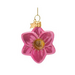 Vondels Ornament Pasen Glazen Roze Narcis met Smiley