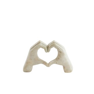 Light & Living Ornament 24,5x9,5x15 cm HANDS taupe grijs Light & Living Ornament 24,5x9,5x15 cm HANDS taupe grijs