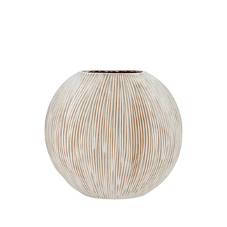 Sifan white vase oval 41x16x39cm