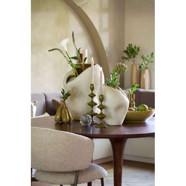 Light & Living Schaal Ø43x12 cm ANABELA keramiek olijf groen-bruin