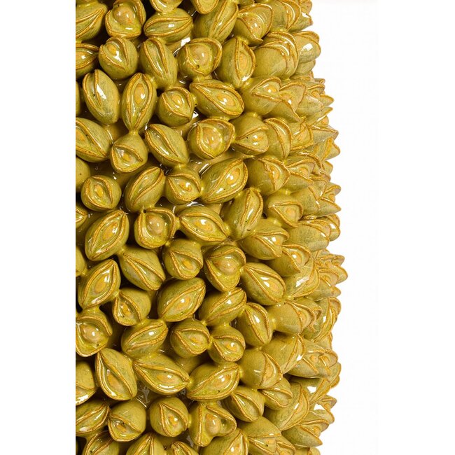 Light & Living Vaas deco Ø21x31 cm ANABELA keramiek olijf groen-bruin