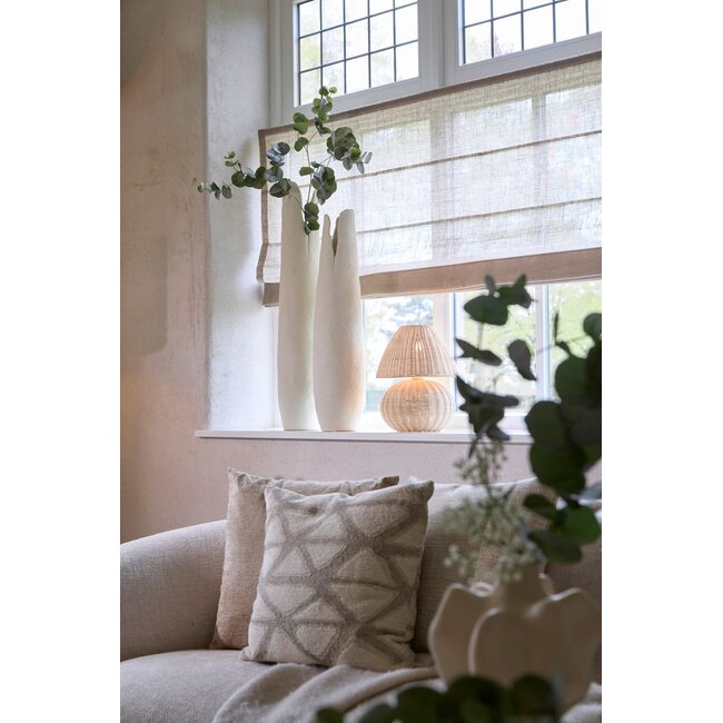 Light & Living Vaas deco 19,5x19x92 cm MESA keramiek crème