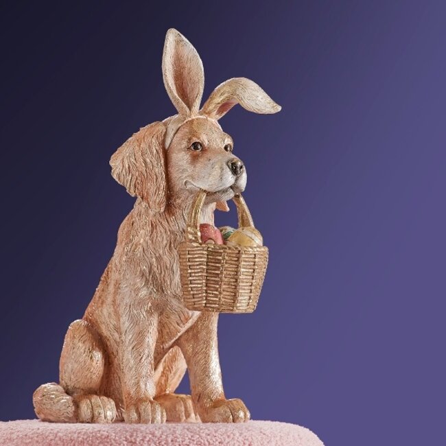 Hond met Paasmandje, Bruin