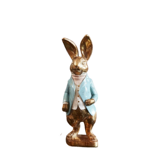 Haas kind – Staand met Blauwe Jas – 21,5 cm