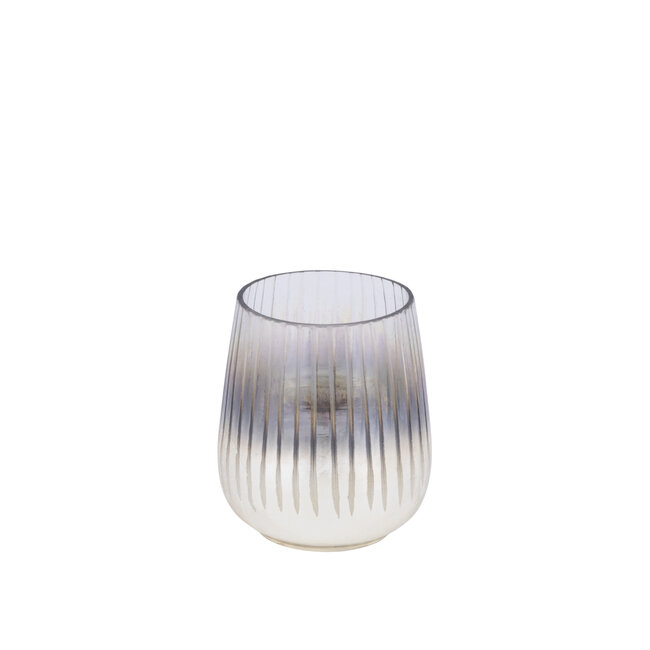 PTMD Theelichthouder SHELVA – Gold Etch Finish S