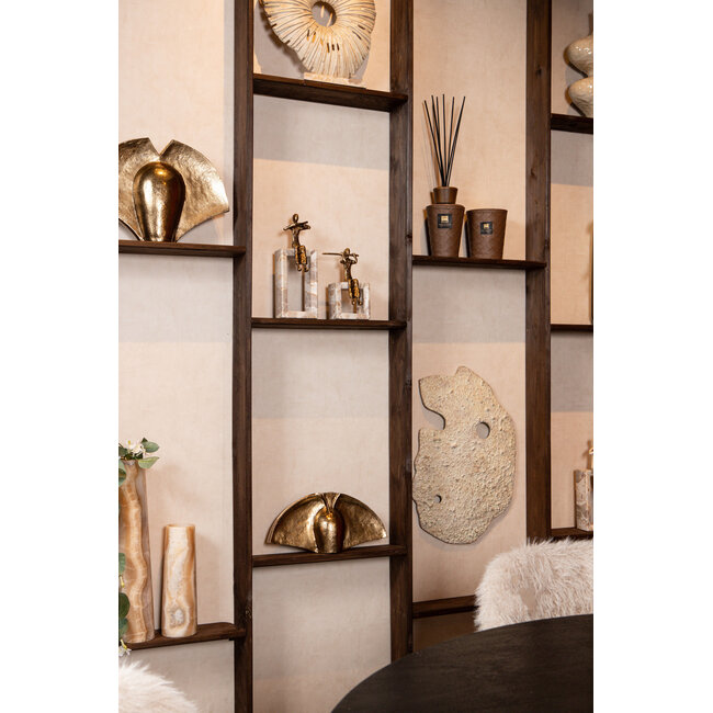 PTMD Aleria Gold casted alu flute lady on marble base