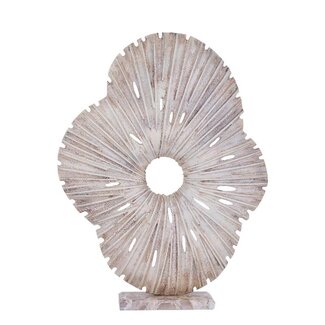 PTMD Vija Beige casted alu organic open statue L