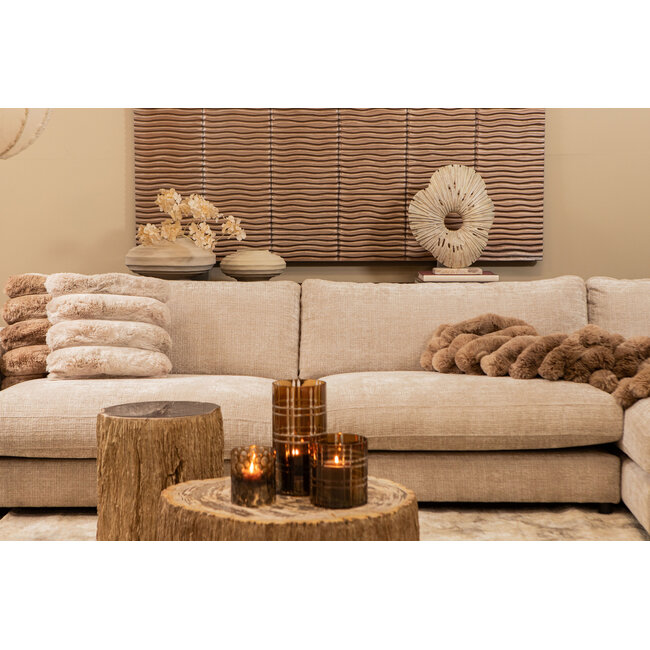 PTMD Vija Beige casted alu organic open statue L