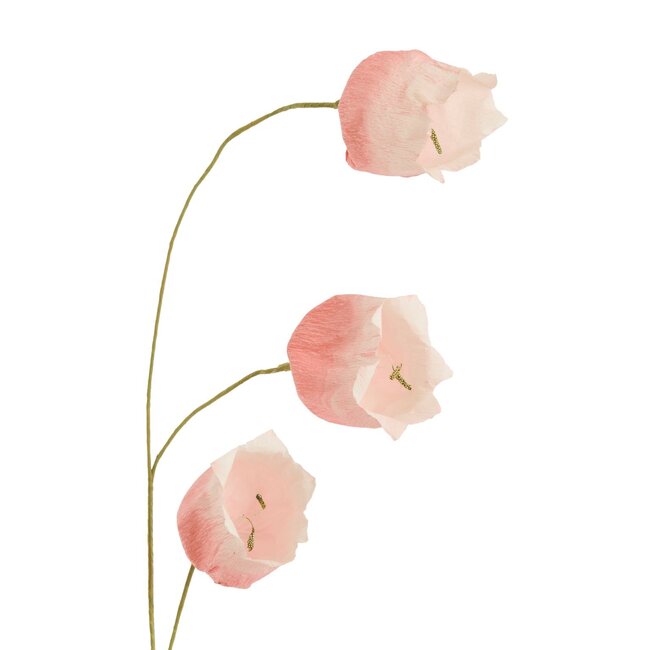 Light & Living Papieren tulp 15x15x70 cm CAIN papier groen+roze