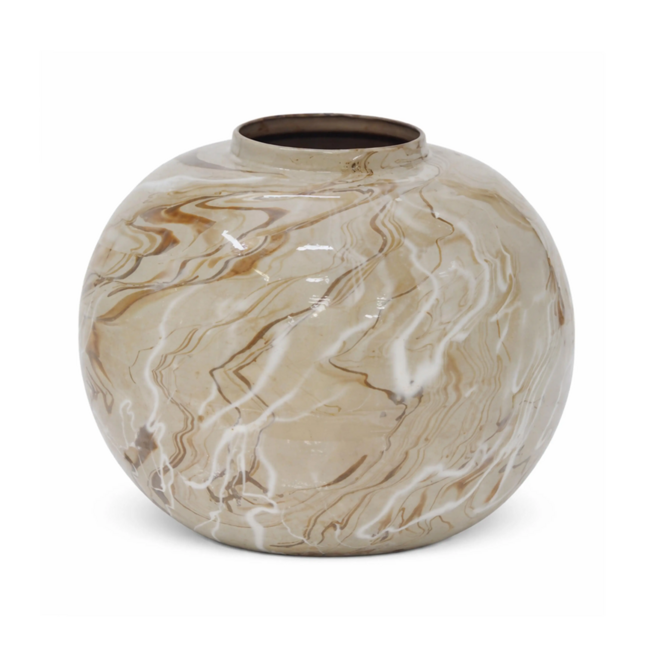 Colmore Vase SELENE Ø35x34cm mixed taupe