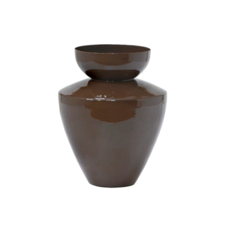 Colmore Vase RUE Ø22x32cm chestnut