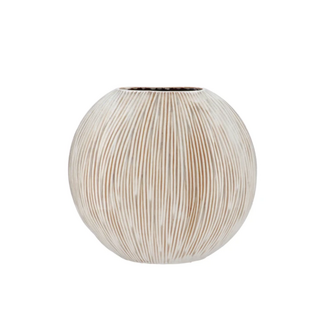 Sifan white vase oval 32x13x31cm