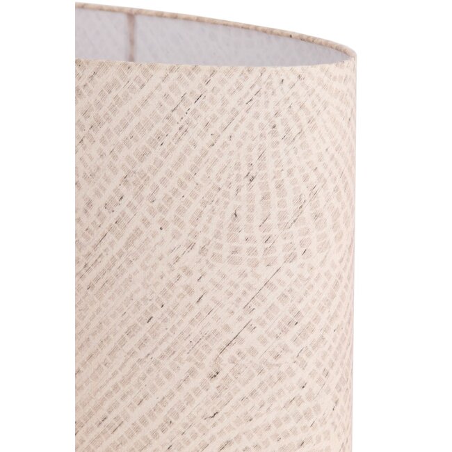 Light & Living Kap ovaal recht smal hoog 38-17,5-28 cm STONE beige