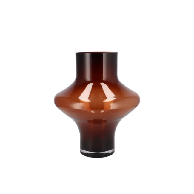Daan Kromhout Filou brown vase sphere 22x25cm