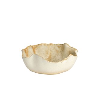 Light & Living Schaal 36,5x35,5x14 cm GASPAR keramiek crème+roest