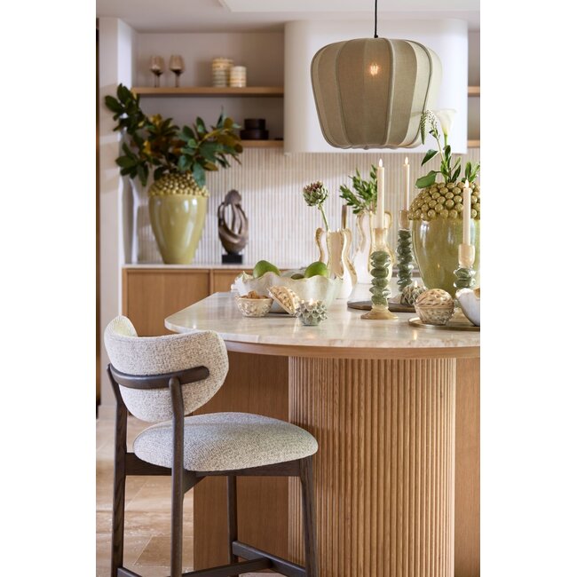 Light & Living Schaal 36,5x35,5x14 cm GASPAR keramiek crème+roest