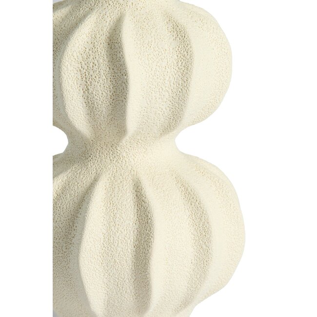 Light & Living Vaas deco Ø17x18,5 cm SPOTORNO keramiek mat crème