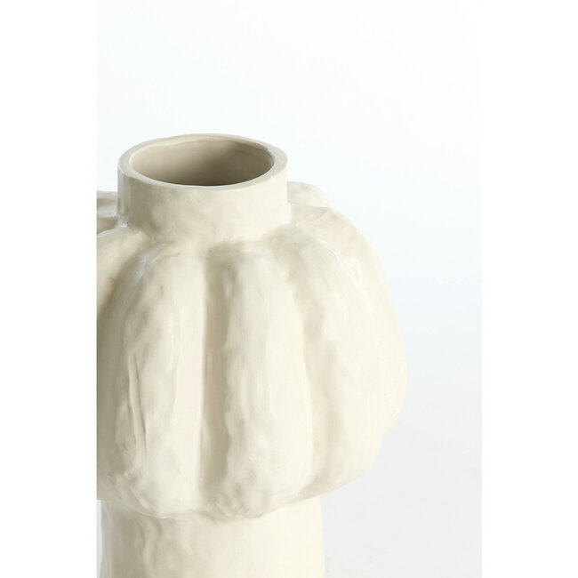 Light & Living Vaas Deco Ø21,5x25cm ALIVERI keramiek mat wit