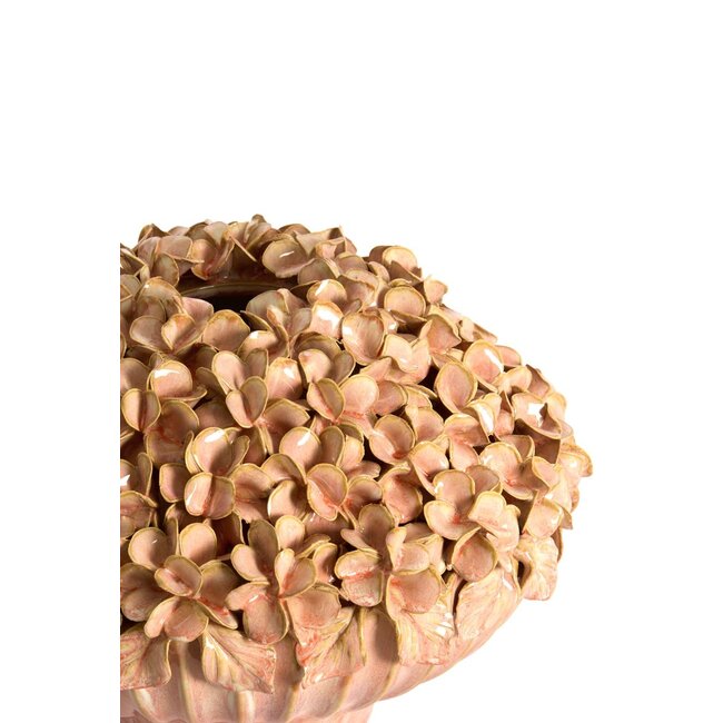 Light & Living Vaas deco Ø31,5x23 cm LIRIEN keramiek licht roze