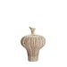 Light & Living Vaas deco 23x22x32,5 cm NEVANO mat donker bruin+crème