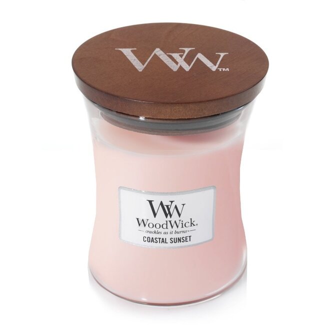 Woodwick Coastal Sunset Medium Candle WoodWick© 60h.