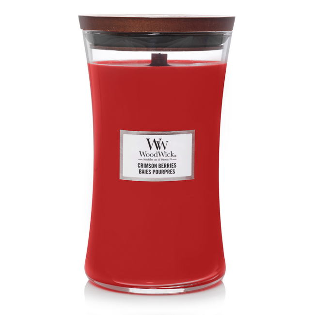 Woodwick Crimson Berries Large Candle WoodWick© 130h.