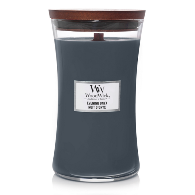 Woodwick Evening Onyx Large Candle WoodWick© 130h.