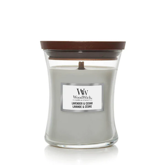 Woodwick Lavender & Cedar Medium Candle WoodWick© 60h.