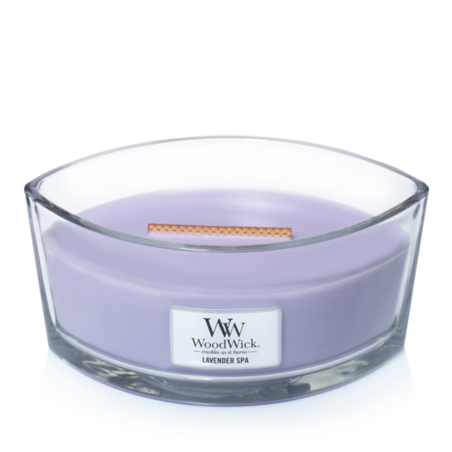 Woodwick Lavender Spa Ellipse WoodWick© HearthWick Flame© 50h