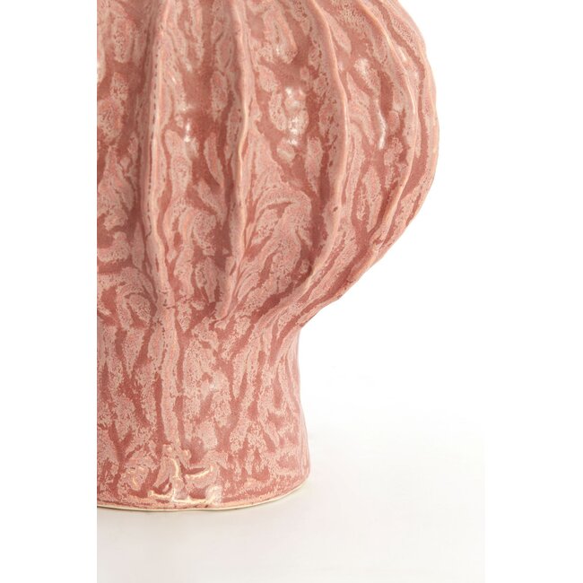 Light & Living Vaas Deco Ø20X24 Cm Hakone keramiek koraal-Rood