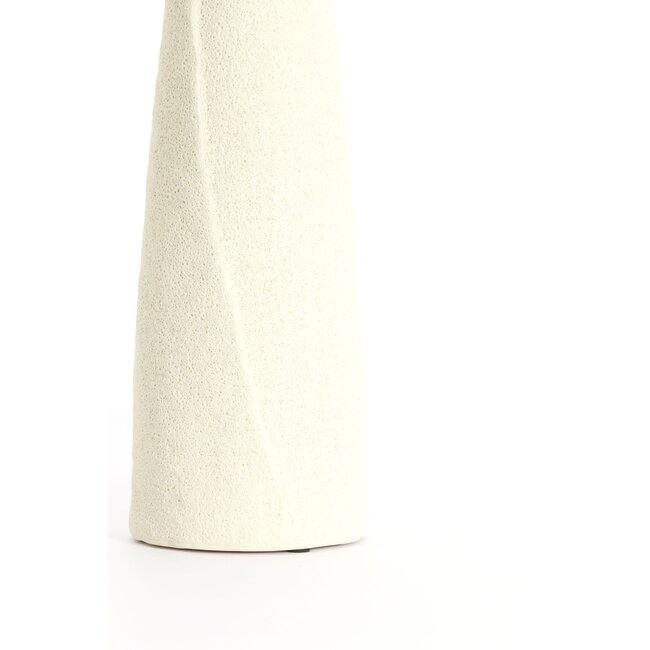 Light & Living Vaas Deco Ø11X45 cm SETIMMO keramiek mat crème