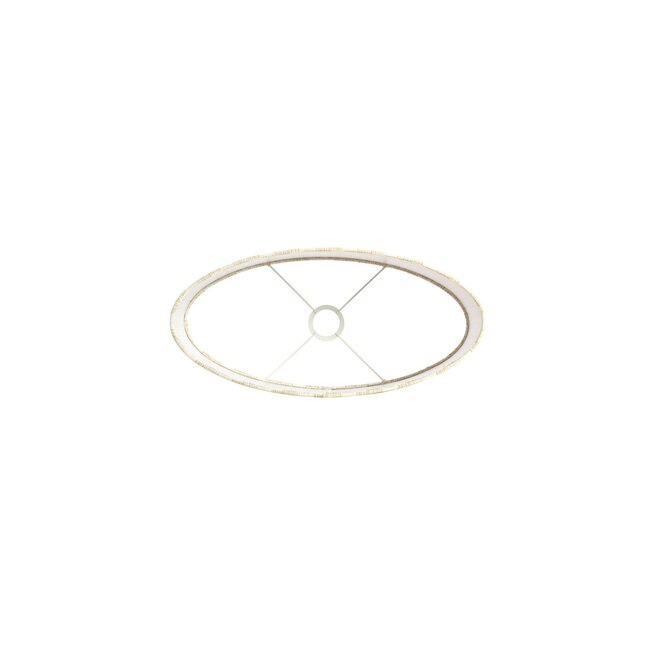 Light & Living Kap ovaal recht smal laag 45-21-22 Cm Jinx White