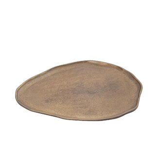 PTMD Kora Brass casted alu organic shaped bowl L