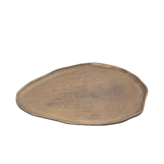 PTMD Kora Brass casted alu organic shaped bowl L