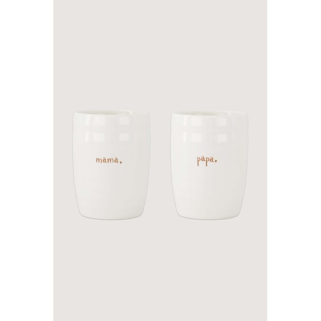 Zusss Set van 2 mokken mama & papa