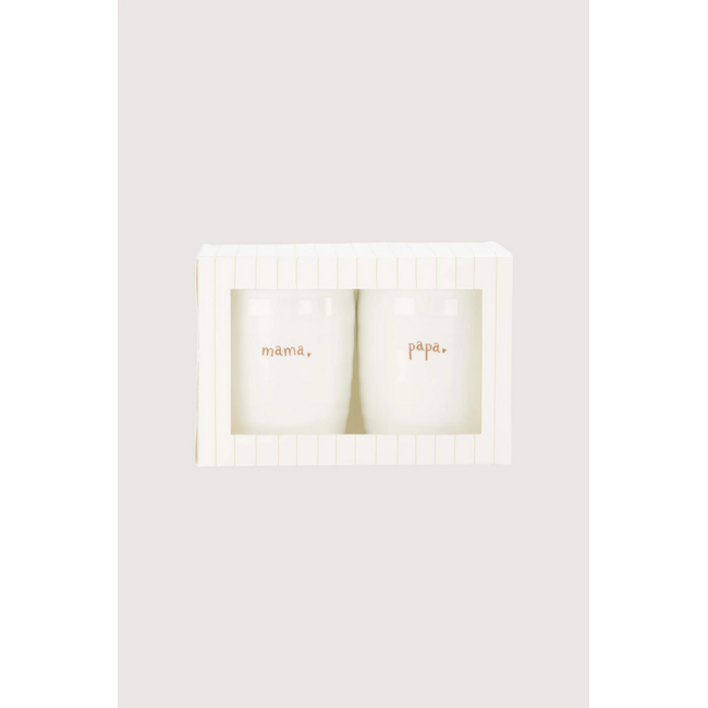 Zusss Set van 2 mokken mama & papa